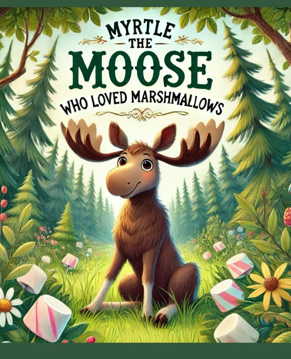 Cover of Myrtle the Moose Who Loved Marshmallows by David Isbell